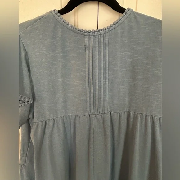 Knox Rose Babydoll Boho Dress Tiered Tassels Crochet Lace Size XL - Picture 6 of 9